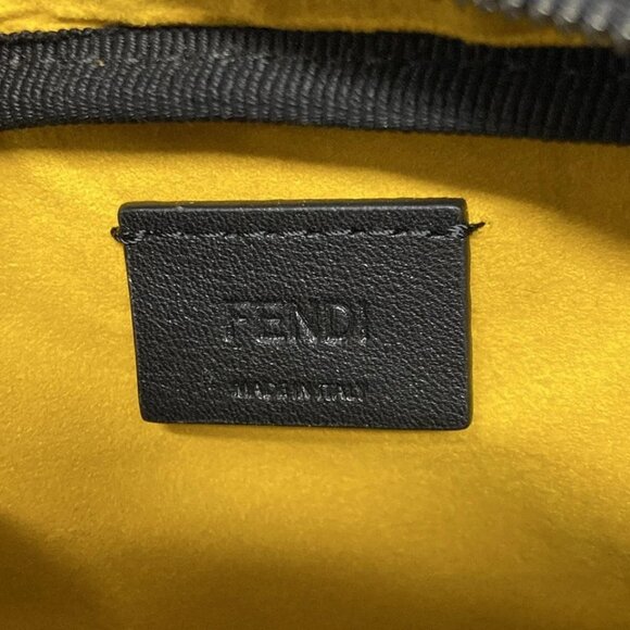 FENDI Zucca Gray Black Yellow PVC Leather - Shoulder Bag 811-021425 - Picture 14 of 14
